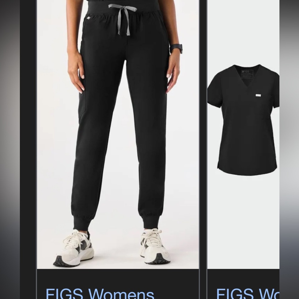 Figs Black Zamora Jogger Small